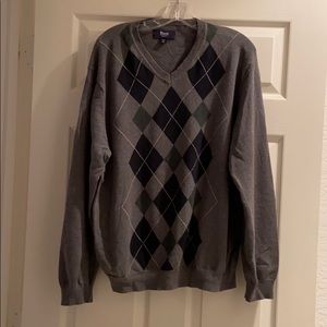 Men’s argyle sweater
